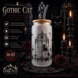 Trinkglas Gothic Cat